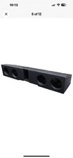 (4) Rockville 6.5" Subwoofers+sub Enclosure Box For Chevy 2007-2023 Crew Cab