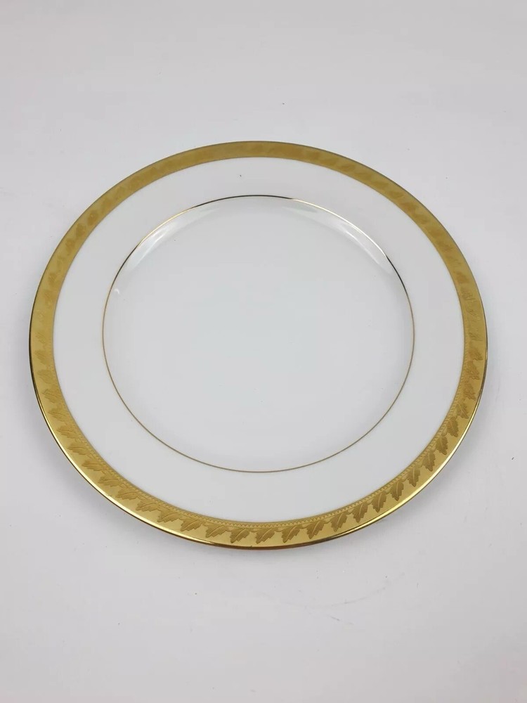 Vtg. Golden Leaf by Muirfield in Sri Lanka China Plate 12