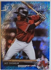2017 Bowman Chrome Prospects Blue Shimmer Refractor 87/150 Jazz Chisholm #BCP207