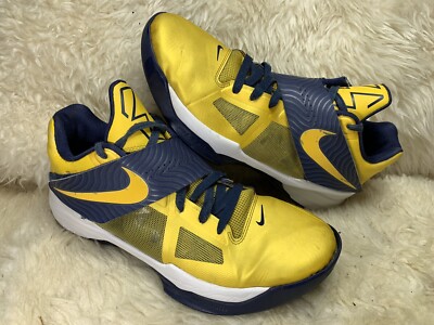 Nike ID Zoom IV 4 KD Kevin Durant Sz 11 532272-992 Yellow Sneakers