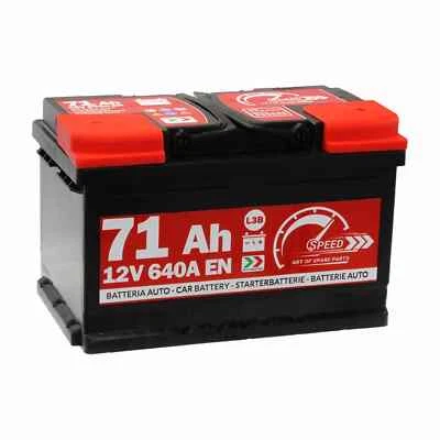 Batterie De Voiture Speed L3b 71 Ah 640a en = Fiamm 71 Ah Dx + Modèle Bas