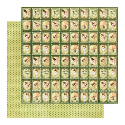 Graphic 45, Once Upon A Springtime, Cardstock 2 x 12'', Tiny Treasures, Fairy