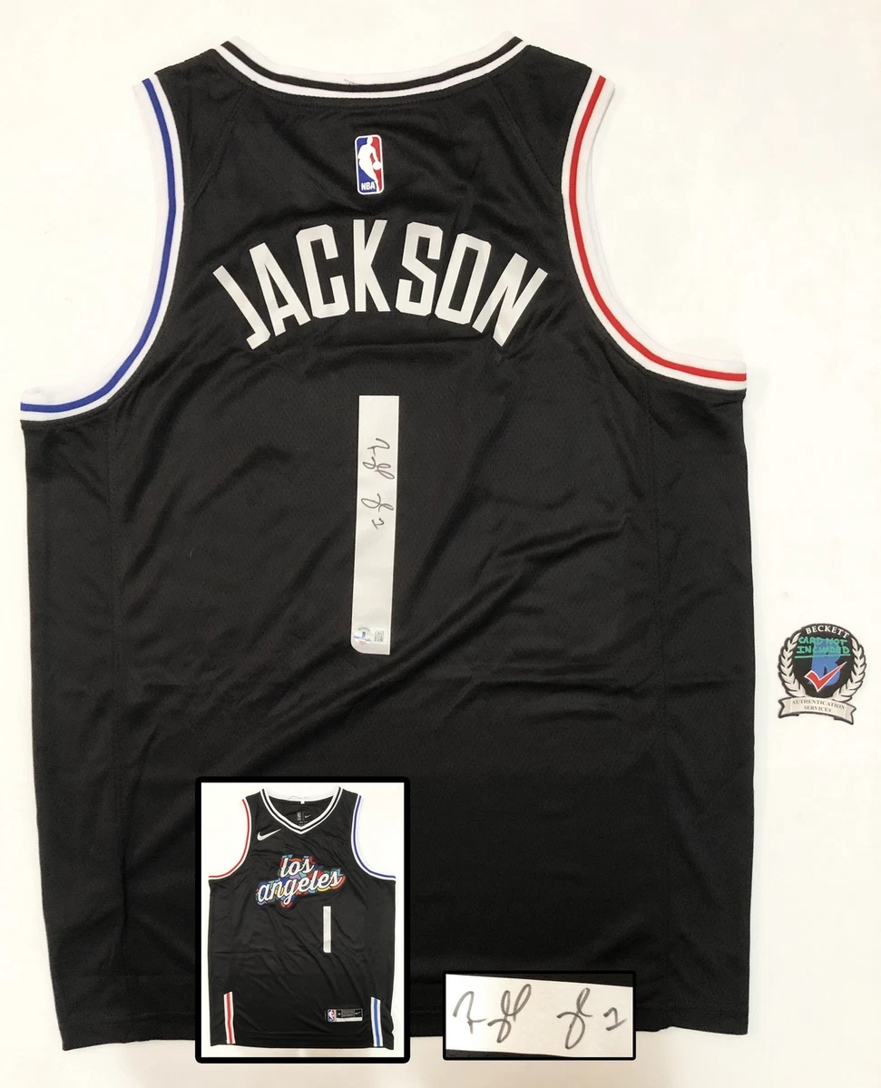 Reggie Jackson Signed Jersey Los Angeles Clippers Beckett BAS COA