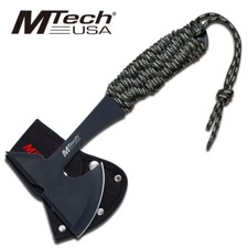 9" Mtech Full Tang Cord-Wrapped Throwing Tomahawk Axe w/ Sheath