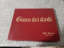 Gioco dei dadi dal negro VINTAGE GIOCHI DA TAVOLO vintage completo ottimo stato