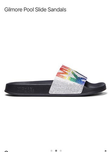 michael kors gilmore embellished slides