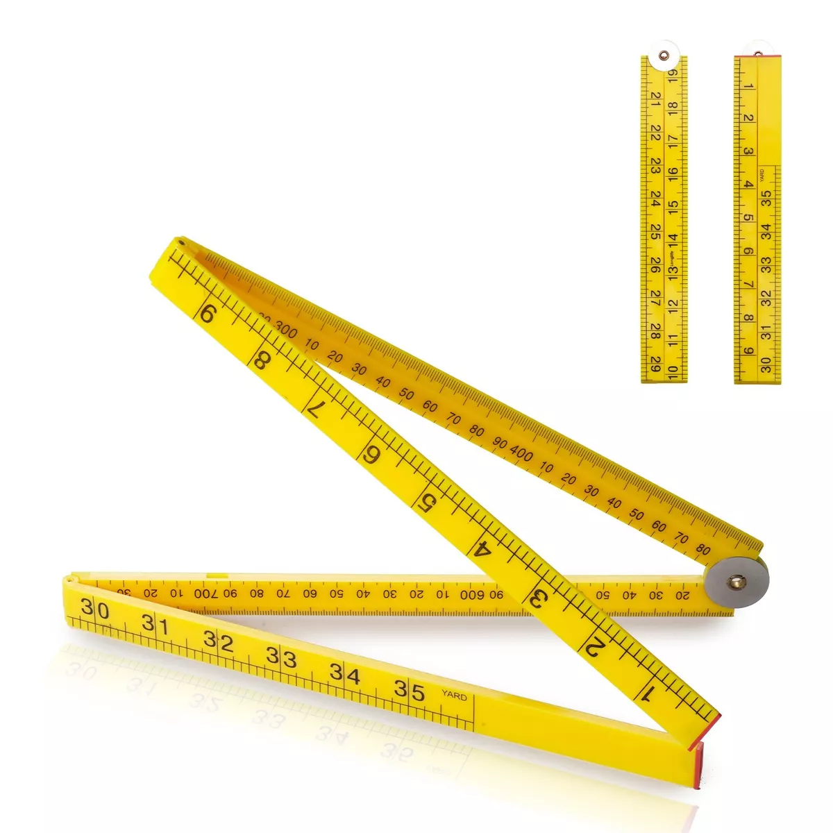 Folding Meter/Yard Stick 526 Reversible Centimeters/Inches/Feet