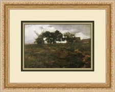 Charles Adams Plant The Hook Windmill East Hampton Custom Framed Print