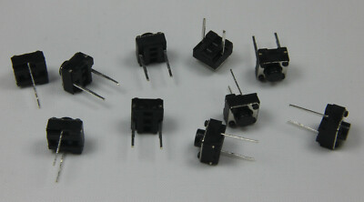 5x-50x Taster 6x6 4,3-12 Kurzhubtaster 2P 2-PIN Drucktaster Print Tactile DIP