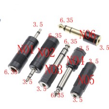 3.5MM to 6.35MM Plug Mono Stereo Socket Audio Plug Headphone Connector Adapter