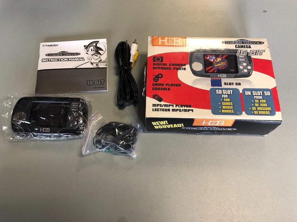 Mega Drive Camega slot SD console de jeux 16 bits pour réparation
