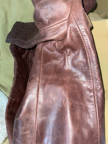 J.Crew Sz 2 Luxe Collection 100% Leather Lady Jacket In Deep Auburn Brown NWT - Picture 11 of 17