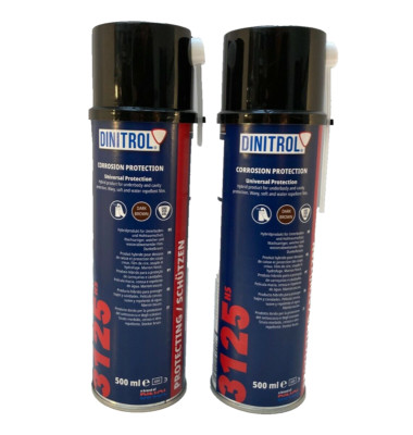 2 x DINITROL 3125 HS Original Rostschutz High Solids 500ml Aerosol Spraydose