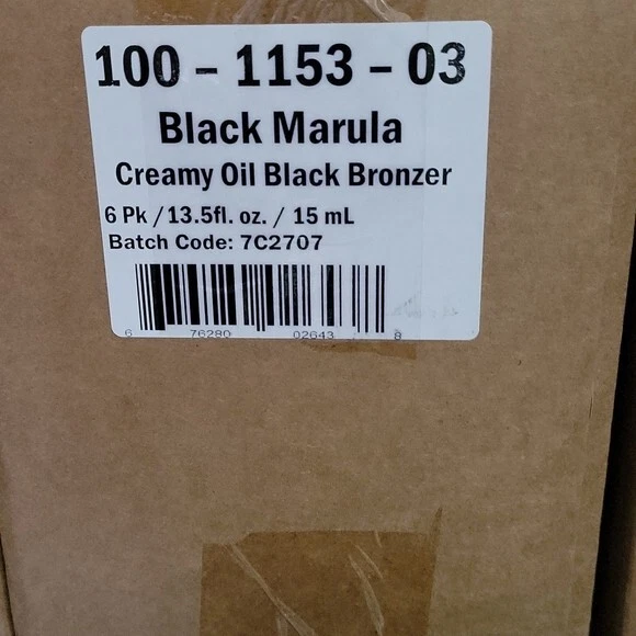 (¡6 botellas en estuche!!)  solo $30.00!!!  Bronceador negro aceite cremoso Marula negro Foto 2 de 2