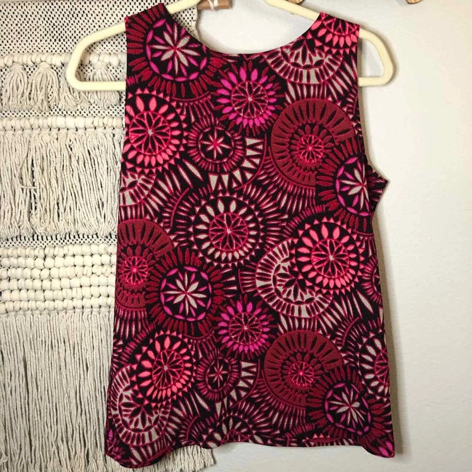 Liz Baker Petite Patterned Tank Petite Large Boho Foto 3 de 4