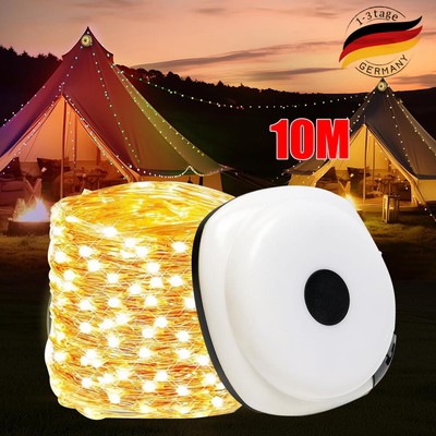 Multifunktion Akuu LED Camping Lichterkette USB Aufbewahrung Tragbare Leuchte10M