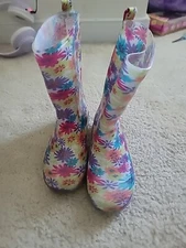 Capelli Floral Rain Boots Girls Kids 1/2 
