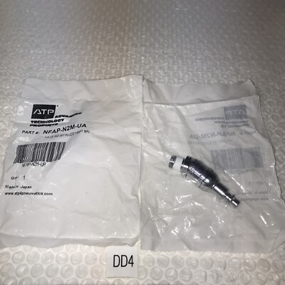 ATP Free Angle Swivel Fitting NFAP-N2M-UA Plug 1/4 NPT Male (Lot Of 2)!