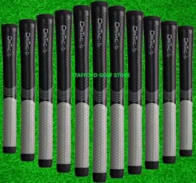 #ad Winn Dri Tac LT Less Pain Golf Grips Standard Midsize Oversize Black Gray New $128.02