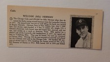 Billy Herman & Tex Carleton 1935 Cubs Baseball Player Panel
