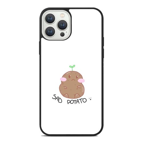 Sad Potato Cartoon For iPhone SE XS XR Max 5 6 7 8 Plus Anti scratch Cover - Picture 16 of 25