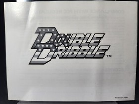 Double Dribble | Nintendo | NES | DW USA | Manual Folleto Konami