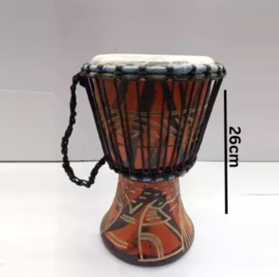 Wooden Drum (Djembe) Size : Height-26cm x Top Diameter-17cm