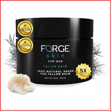 BEEF TALLOW for Skin Face Anti-Aging Cream Facial Moisturizer Men FORGE SKIN
