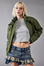 Bdg Urban Outfitters Padded Francis Utility Jacket Khaki Size Xxs Bnwt Rrp £69