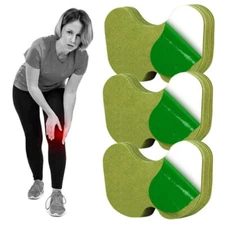 60pcs Knee Patches, Herbal Heat Patches for Joint Back Shoulder Neck Pain Relief