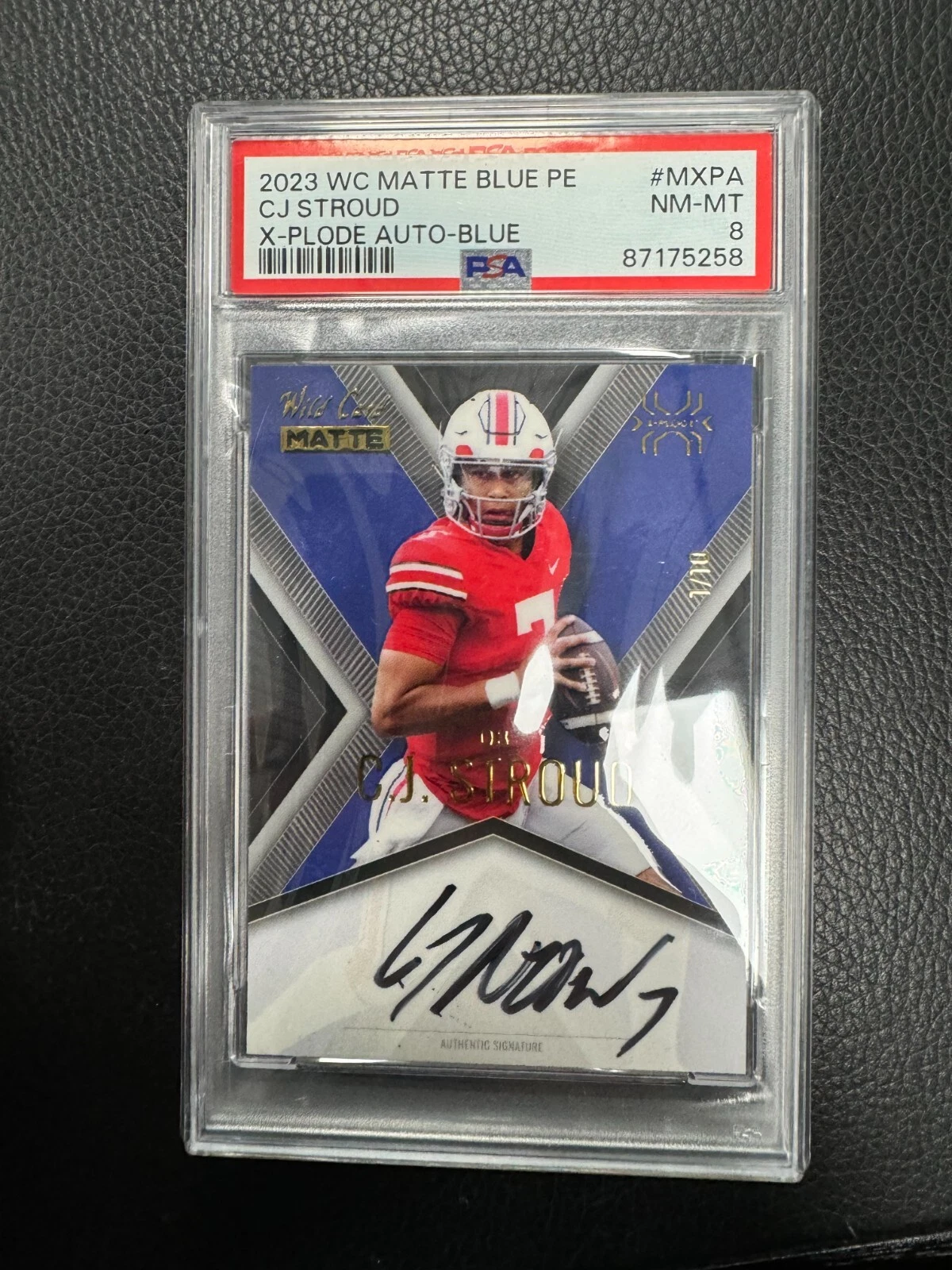 CJ Stroud Wild Card Matte Blue Premium Edition X-Plode Autographs #MXPA Blue