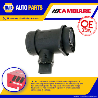 Air Mass Sensor fits SKODA SUPERB Mk1 1.9D 02 to 05 Flow Meter Cambiare Quality