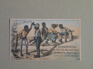 VTC for Stock Card New York Merchant Tailor Newark NJ Baseball Players Unhappy