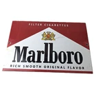 Vintage Marlboro Cigarette Sign - Porcelain Tobacco Gas Pump Store Sign