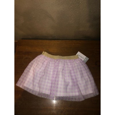 Carter's Fairy Party Birthday Purple Gingham Tulle Tutu Skirt 2T NWT