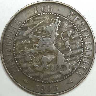 1906 Netherlands 2 1/2 Cent - VF (Lot#1)