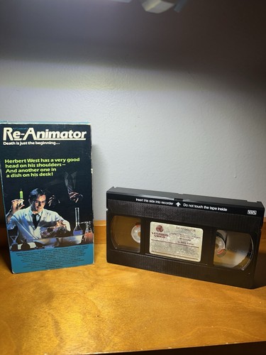Re-Animator VHS Vestron Video Horror Tested