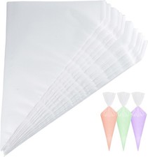 Piping Bags, Pastry Bags 100PCS 12 Inch, Disposable Icing Piping Bags  Tipless
