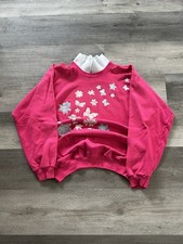90s Pink butterfly Crewneck Size XL 90s Butterfly Retro Pink Vintage