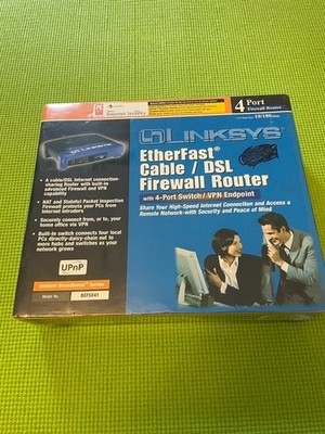 Linksys BEFSR41 Etherfast Cable/DSL Firewall Router  4-Port Switch/ VPN Endpoint