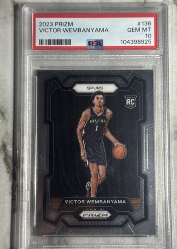 2023-24 Panini Prizm Victor Wembanyama #136 (RC) PSA 10