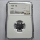 1962 Proof Roosevelt Dime 10c NGC PF67