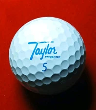 ONE MINT TAYLOR MADE TP5 "2025 HERITAGE" BLUE LETTERING GOLF BALL - AAAAA