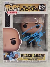 DWAYNE THE ROCK JOHNSON HAND SIGNED FUNKO POP! 1232 BLACK ADAM MOVIE FIGURE COA