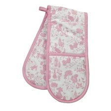 Peter Rabbit Classic Pattern Pink Double Oven Glove