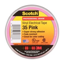 Vinyl Color Coding Electrical Tape 35 Premium Grade Flame Retardant UV Resist...