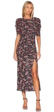 Free People Briella Mesh Midi Dress Womens Size XS