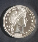 2 oz 999 Silver Round Barber Half Dollar Design High Relief Lot 210553