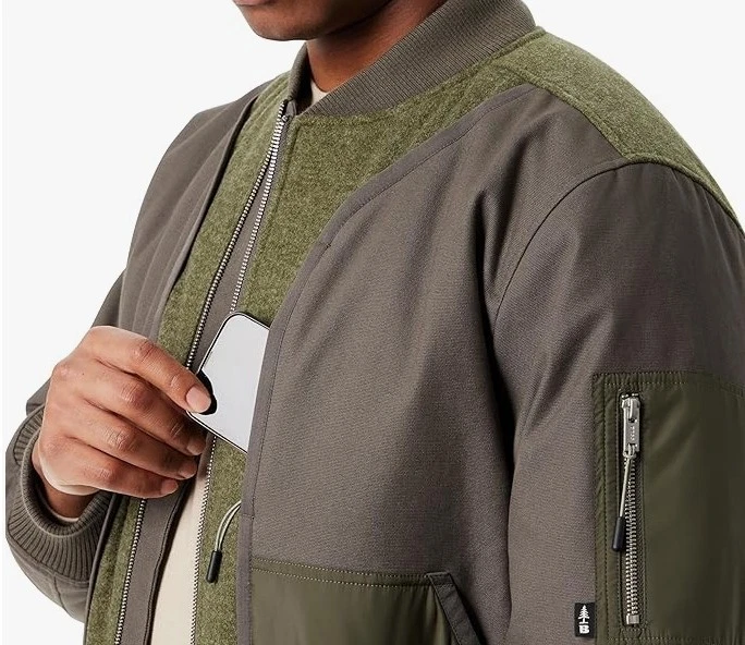 BASS OUTDOOR Men's Hero Bomber Jacket Beluga Size XL Style 30226851 image 3