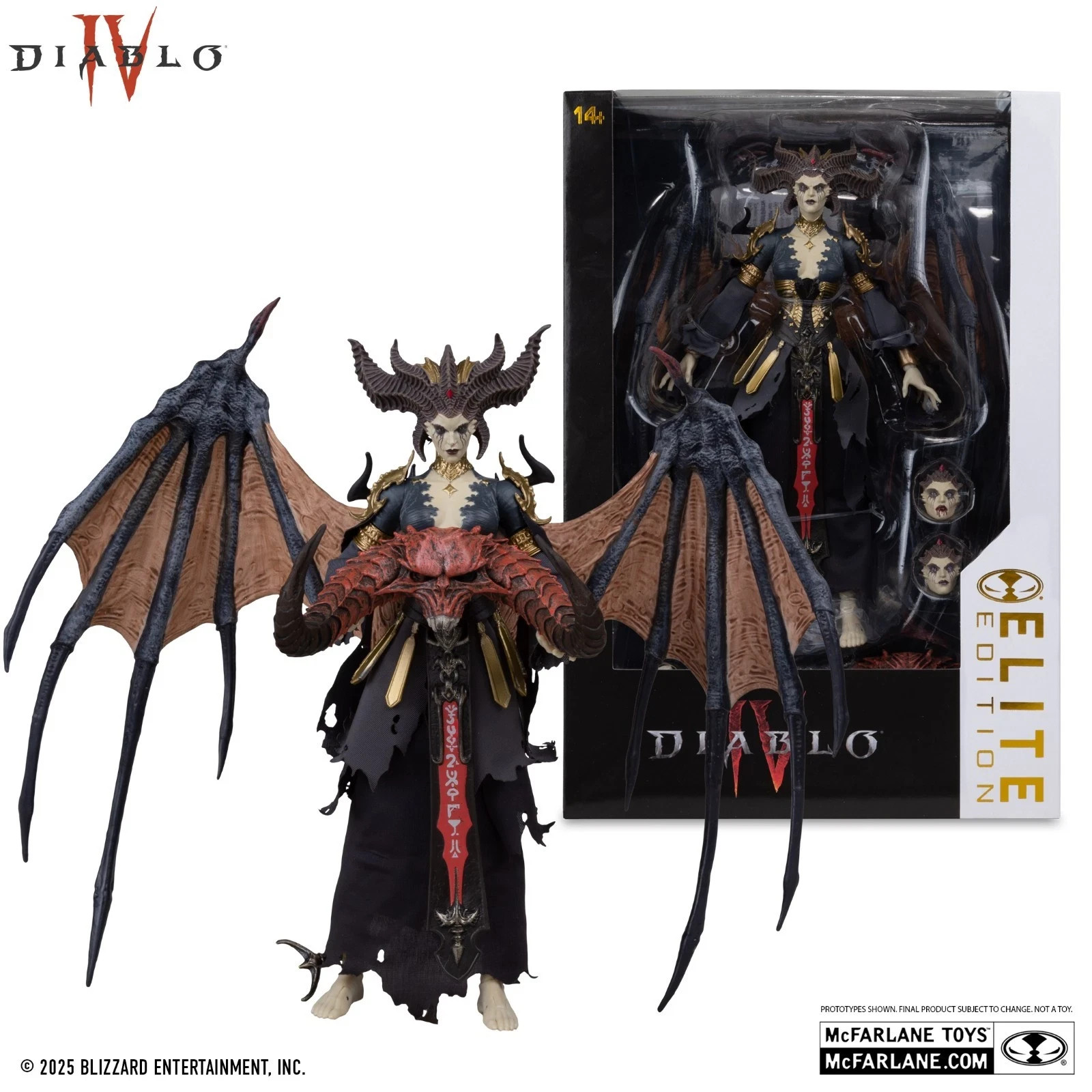 Figurine Lilith Diablo IV McFarlane articulée stable qui ne tombe pas